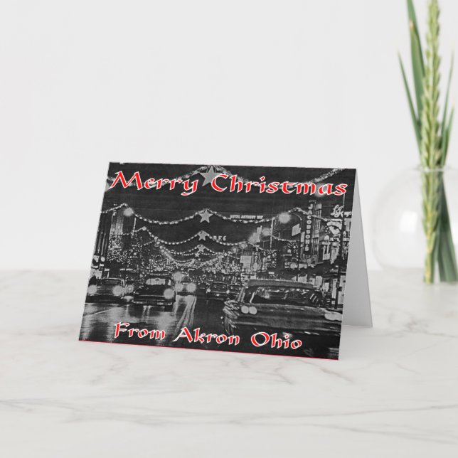 La carte d'Akron. (Devant)