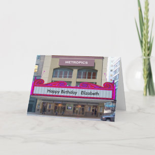La carte d'anniversaire de chapiteau de film le