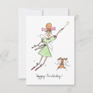 La carte d'anniversaire de la petite fille