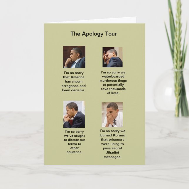 La carte d'anniversaire de visite d'excuses (Devant)