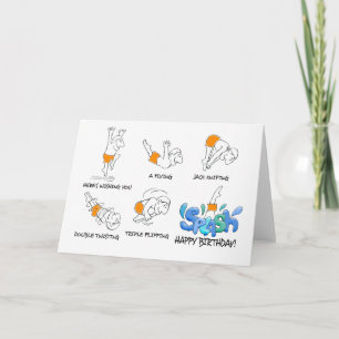 La carte d'anniversaire du plongeur