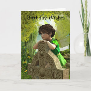 La carte d'anniversaire féerique celtique