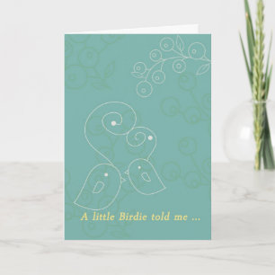 La carte d'anniversaire une petite birdie m'a