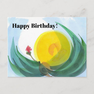 La carte d'anniversaire, vient ici le Sun, no. 2