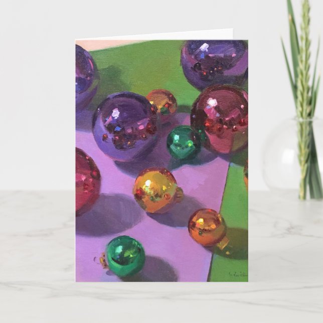 La carte d'art de Noël "tout ce scintille " (Devant)