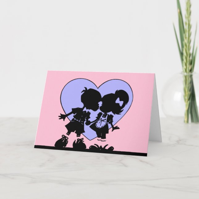 La carte de baiser Retro (Devant)