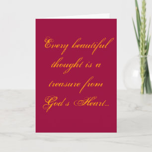 La carte de God's Heart "Thinking of you".