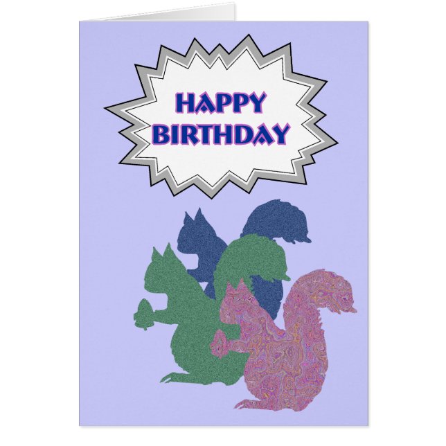 La carte de "joyeux anniversaire" de trois (Devant)