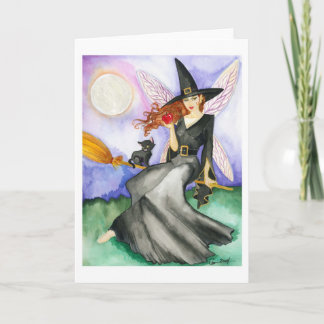 La carte de la fée d'Halloween