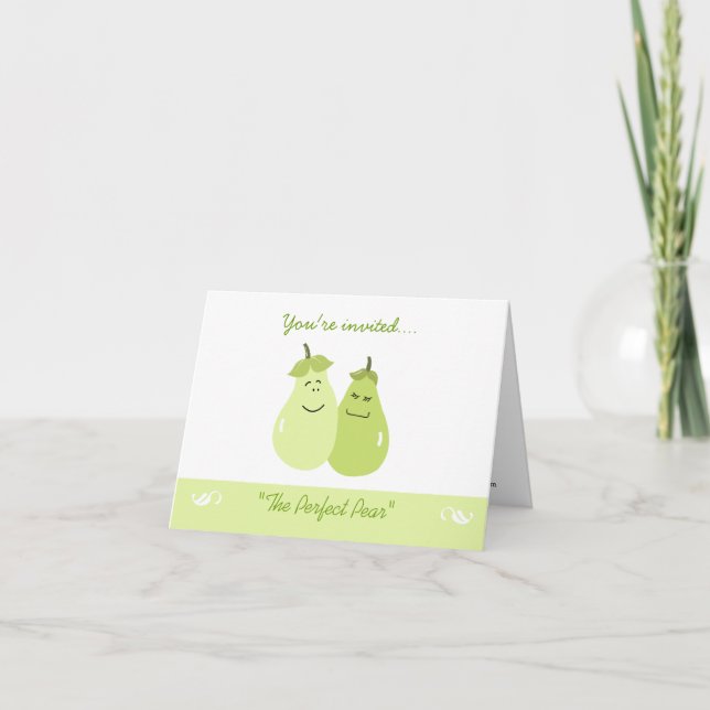 La carte de l'Anniversaire Whimsical Perfect Pear (Devant)