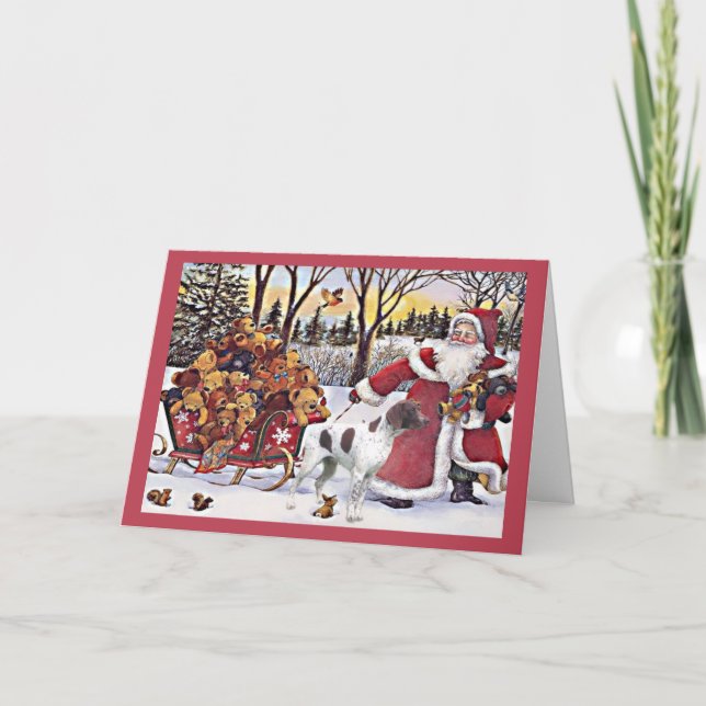 La carte de Noël allemande d'indicateur aux (Devant)
