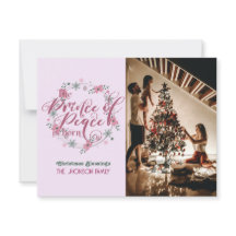 La carte de Noël chrétienne du Prince de la Paix