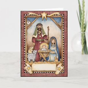 La carte de Noël de nativité
