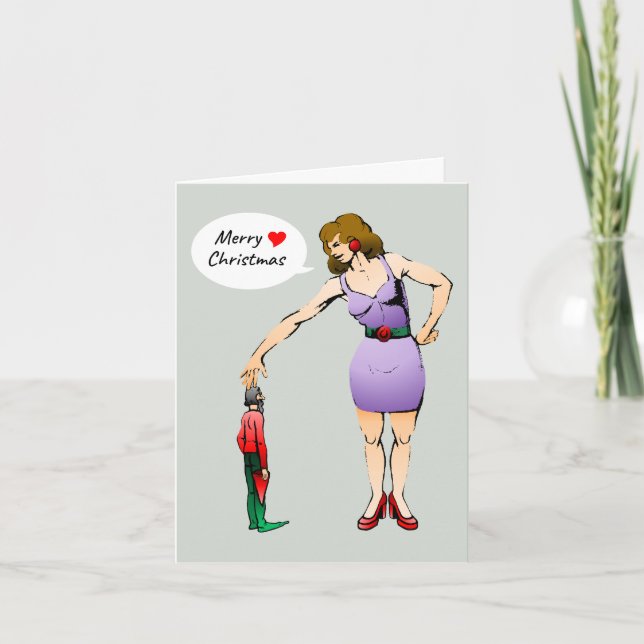 La carte de Noël des petits elfes (Devant)