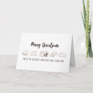 La carte de Noël la plus de fromage, drôle