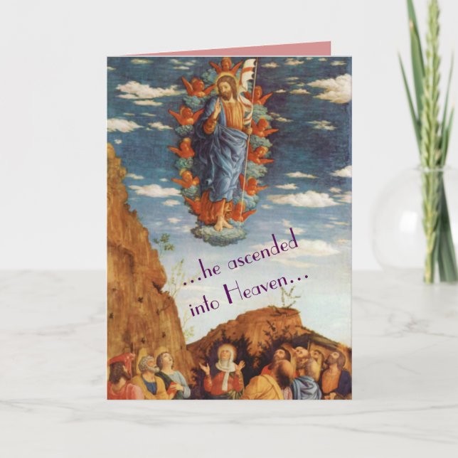 La carte de Pâques religieuse d'ascension (Devant)