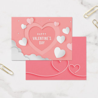 La carte de profil journalier de Happy valentine