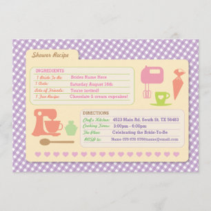 La carte de recette de cuisson de Fête de la