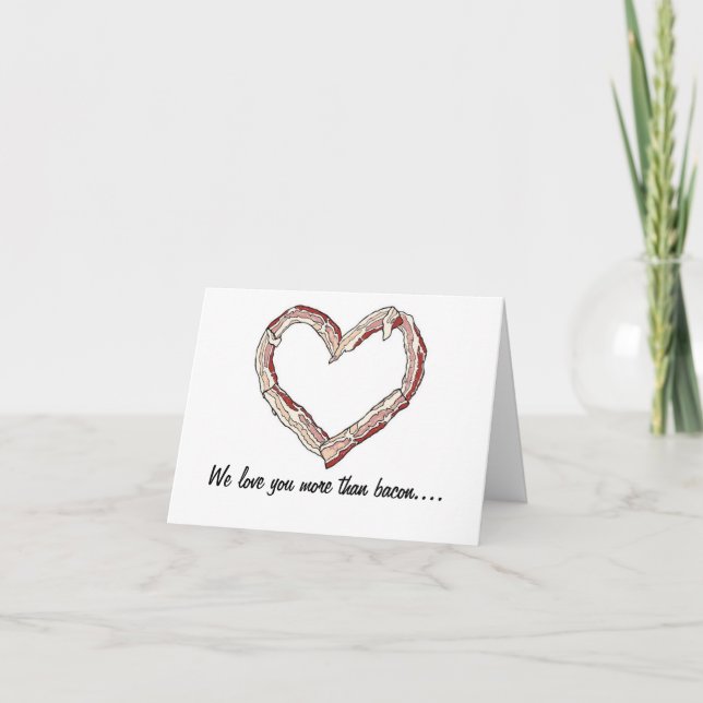 La Carte de remerciements de Bacon Lover (Devant)