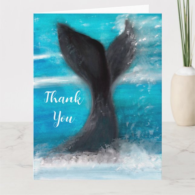 La Carte de remerciements de la baleine (Devant)