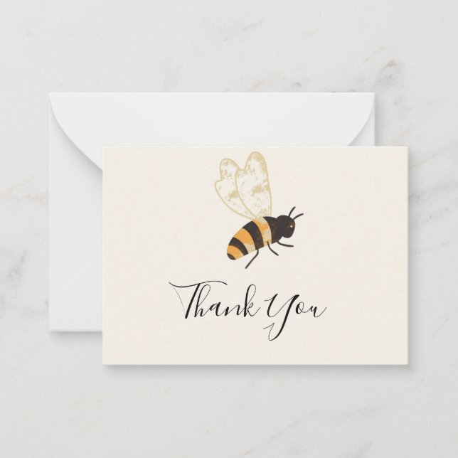 La Carte de remerciements des abeilles (Devant)