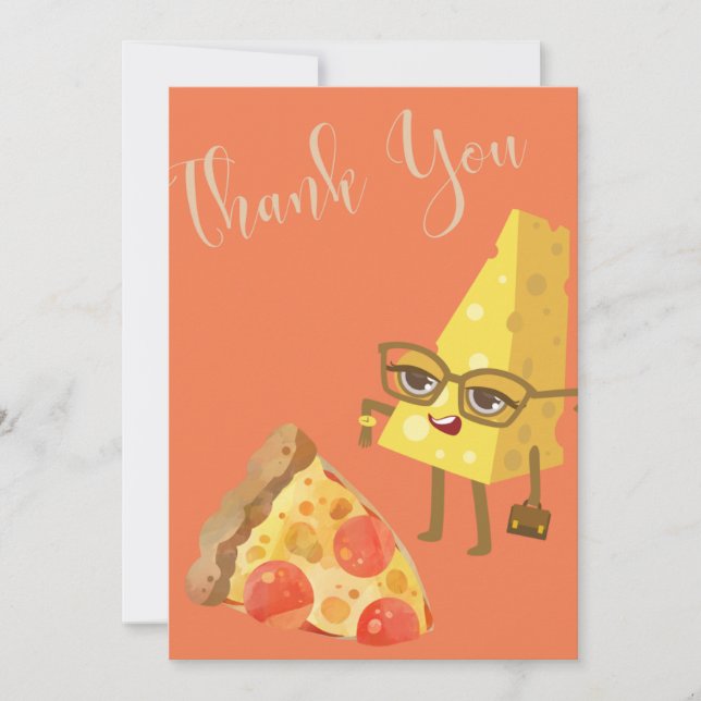 La Carte de remerciements d'Issa Pizza (Devant)
