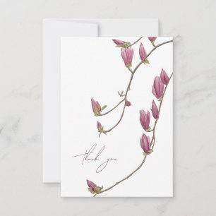 La Carte de remerciements viticole de Magnolia