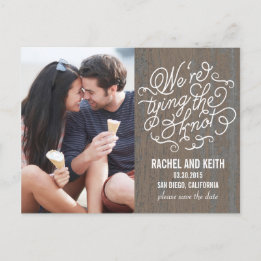 La carte de sauvegarde de date de mariage The Knot