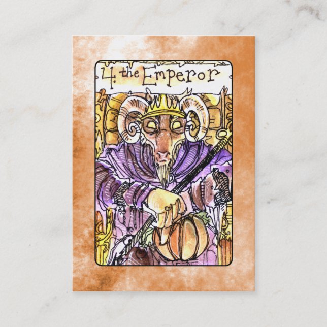 La carte de tarot d'empereur (Devant)