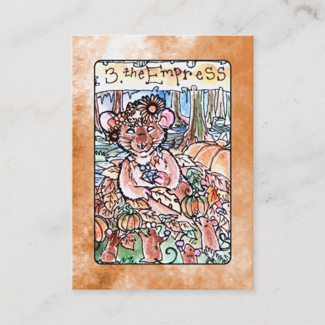 La carte de tarot d'impératrice (Devant)