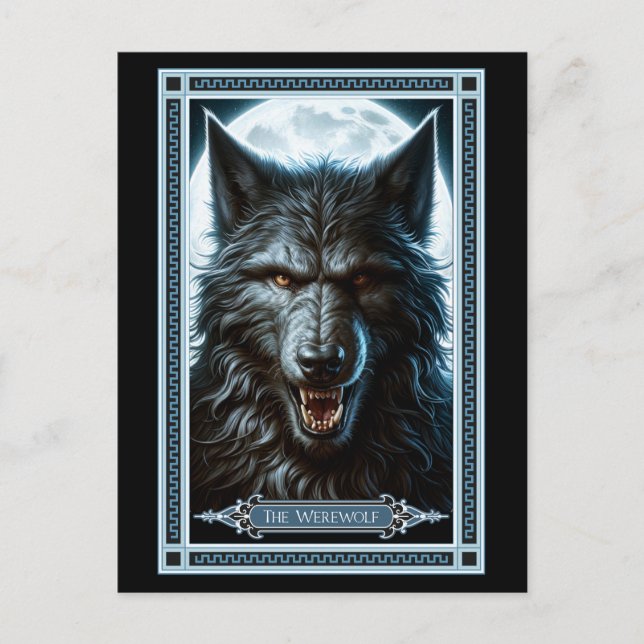 La Carte de Tarot du Loup-Garou (Devant)