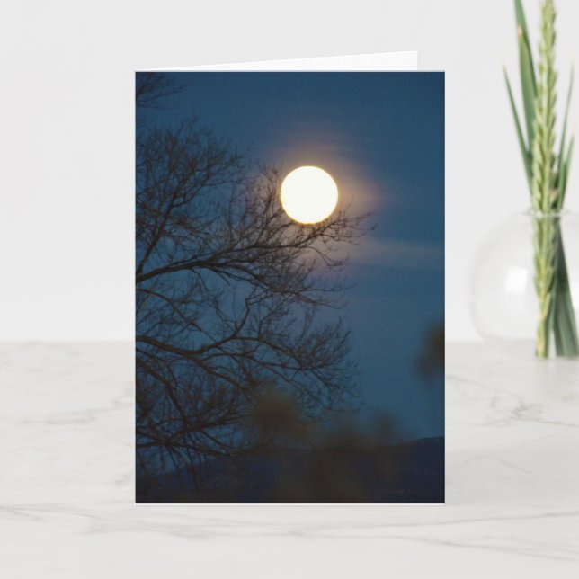 La carte de vacances complète de la super-lune fro (Devant)