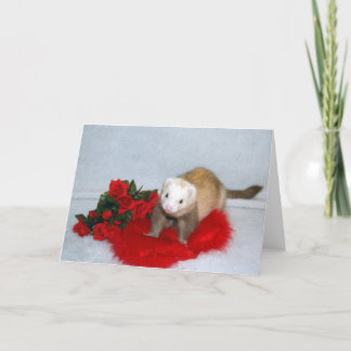 La carte de Valentine de furet