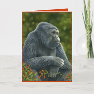 La carte de Valentine de gorille