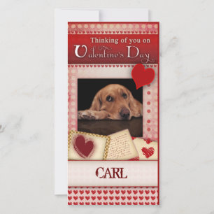 La carte de Valentine du chien
