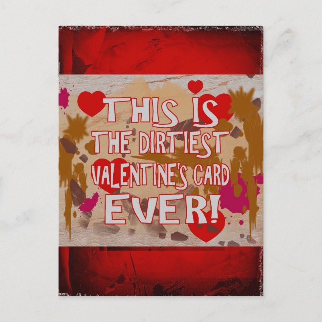 La carte de Valentine la plus sale jamais ! (Devant)