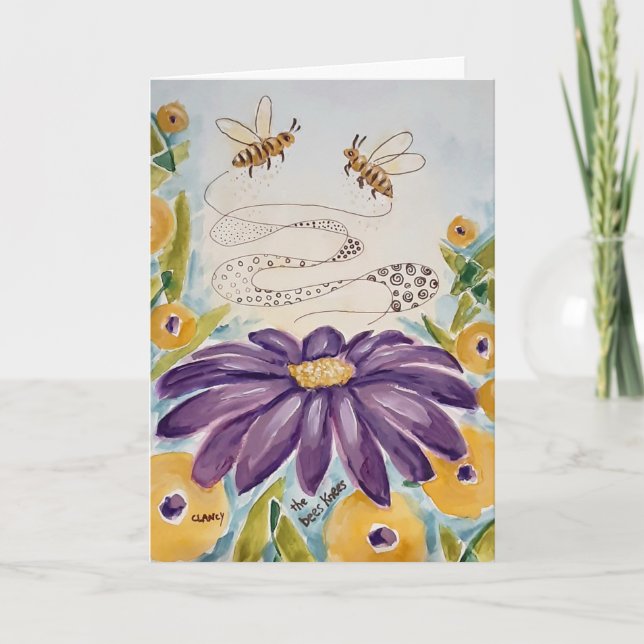 La carte de voeux Bees Knees (Devant)