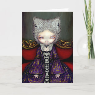 "La carte de voeux de duchesse violette"