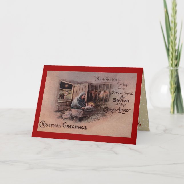 La carte de voeux de Noël (Devant)