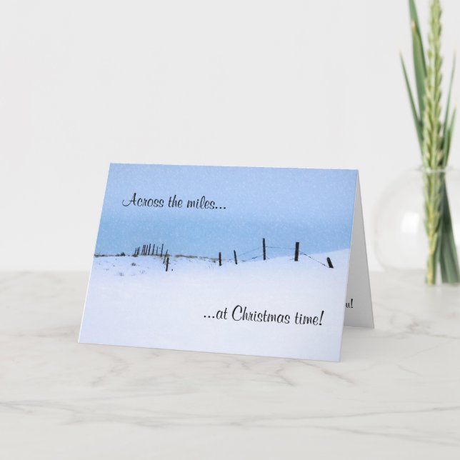 La carte de voeux de Noël à travers les miles (Devant)