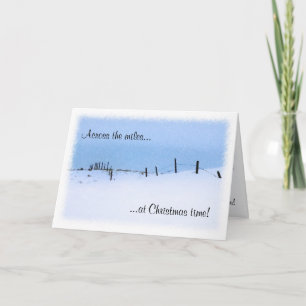 La carte de voeux de Noël à travers les miles