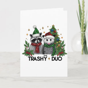 La carte de vœux de Noël des Trashy Duo Cute Anima