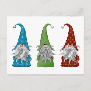 La carte de vœux des trois lutins de Noël