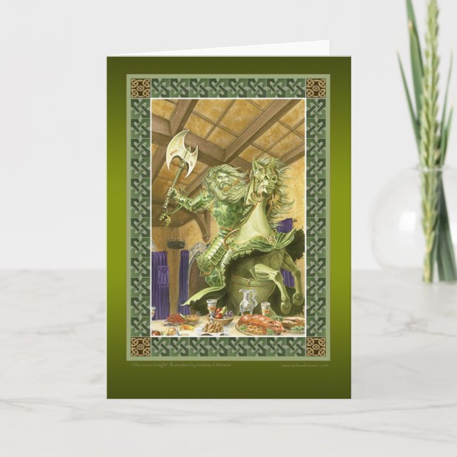 La carte de voeux du Chevalier Vert (Devant)