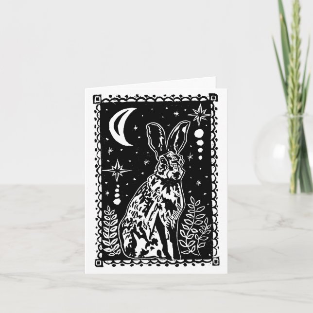 La carte de voeux du lièvre (Devant)