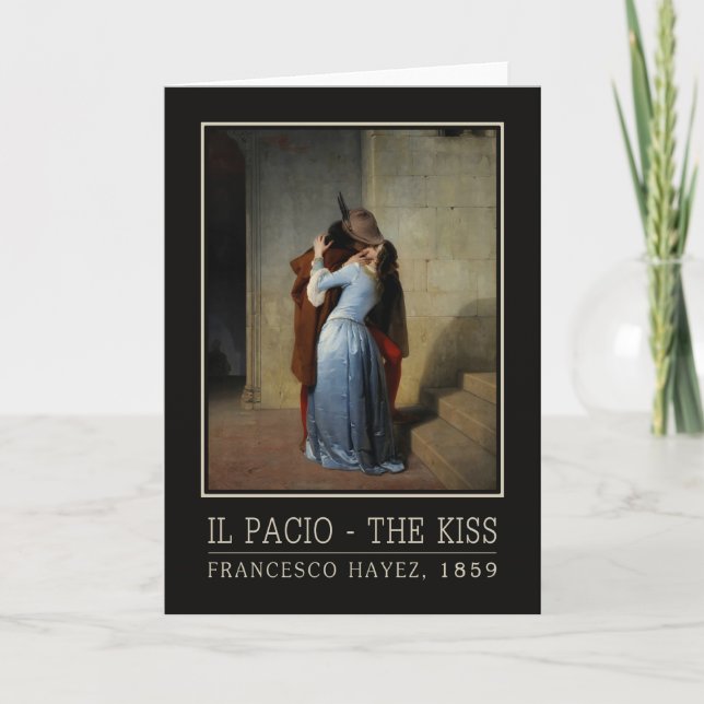 La carte de voeux Kiss / Il Bacio (Devant)