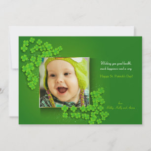 La carte de voeux pour la photo de Lucky St. Patri