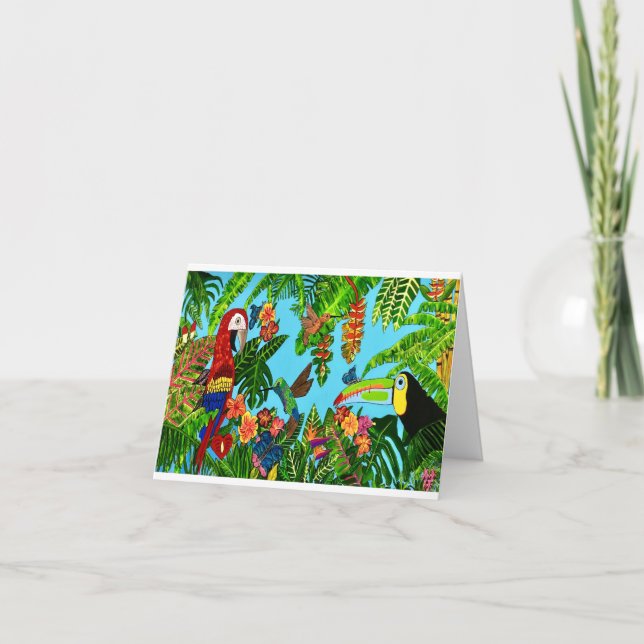 La carte de voeux vierge Rainforest (Devant)