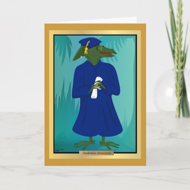 La carte Dinosaure de l'âge du diplôme (Devant)