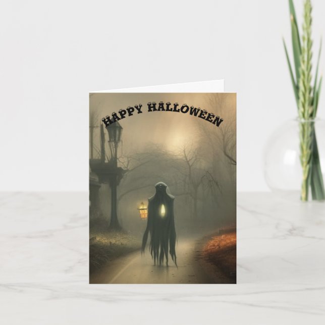la carte ghoul halloween (Devant)